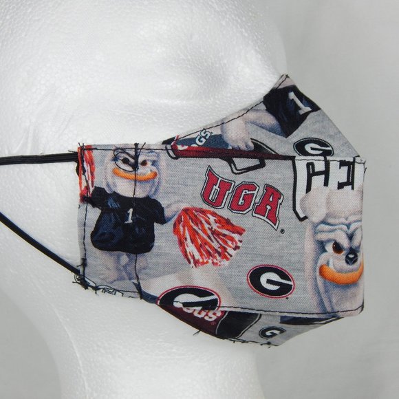 How 'bout them Dawgs Handmade Face Mask Kids 5-10y - Picture 4 of 6